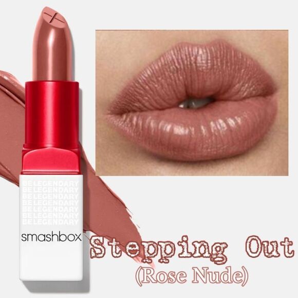 SmashBox Be Legendary Prime and Plush Lipstick - Stepping Out (ROSE NUDE) - Picture 9 of 13
